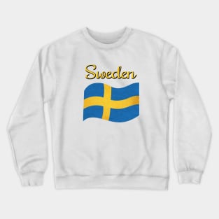 The flag of Sweden Sverige Crewneck Sweatshirt